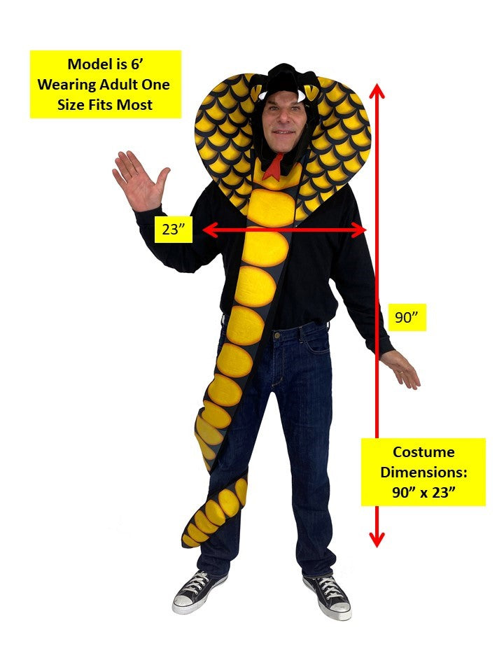 Cobra Snake Costume, Adult One Size