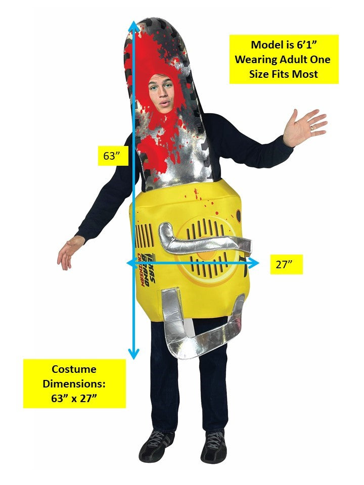 Bloody Chainsaw Costume, Adult One Size