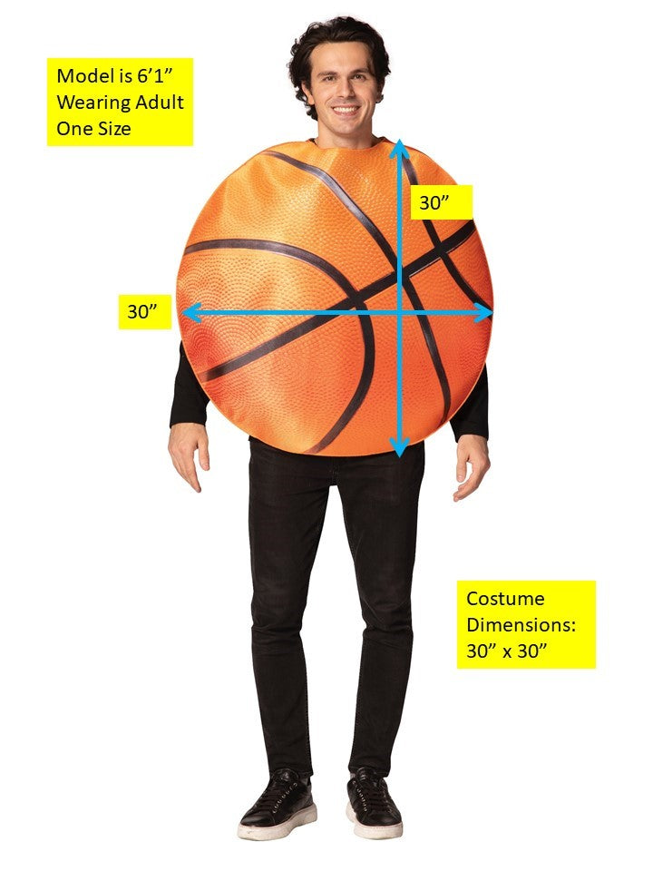 Get Real Basketball Costume, Adult One Size