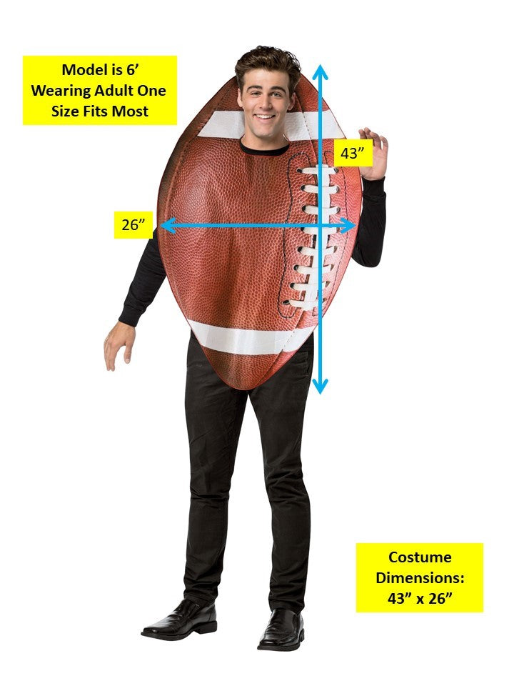 Football Costume, Adult One Size