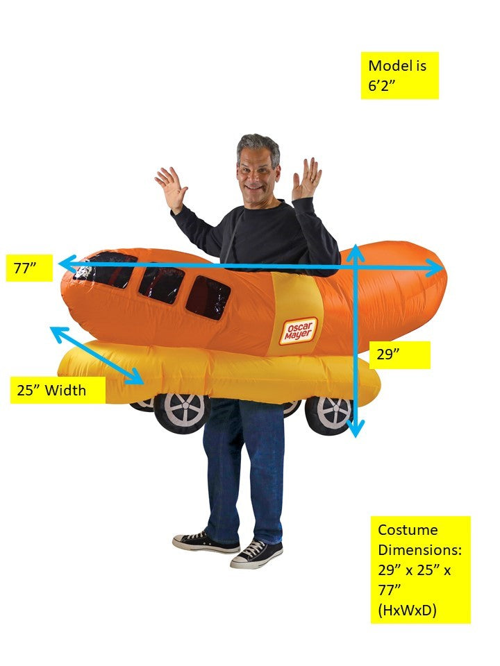Oscar Mayer Inflatable Wiener Mobile Costume, Adult One Size