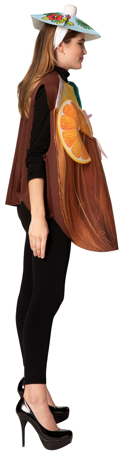 Coconut Cocktail Drink Costume, Adult One Size