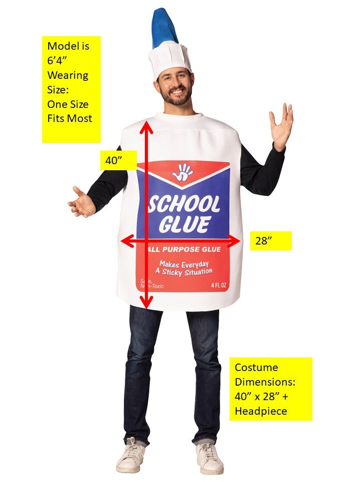 School Glue Squeeze Bottle Costume, Adult One Size
