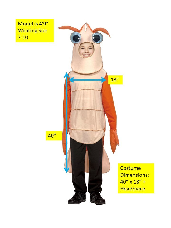 Shrimp Costume, Child Size 7-10