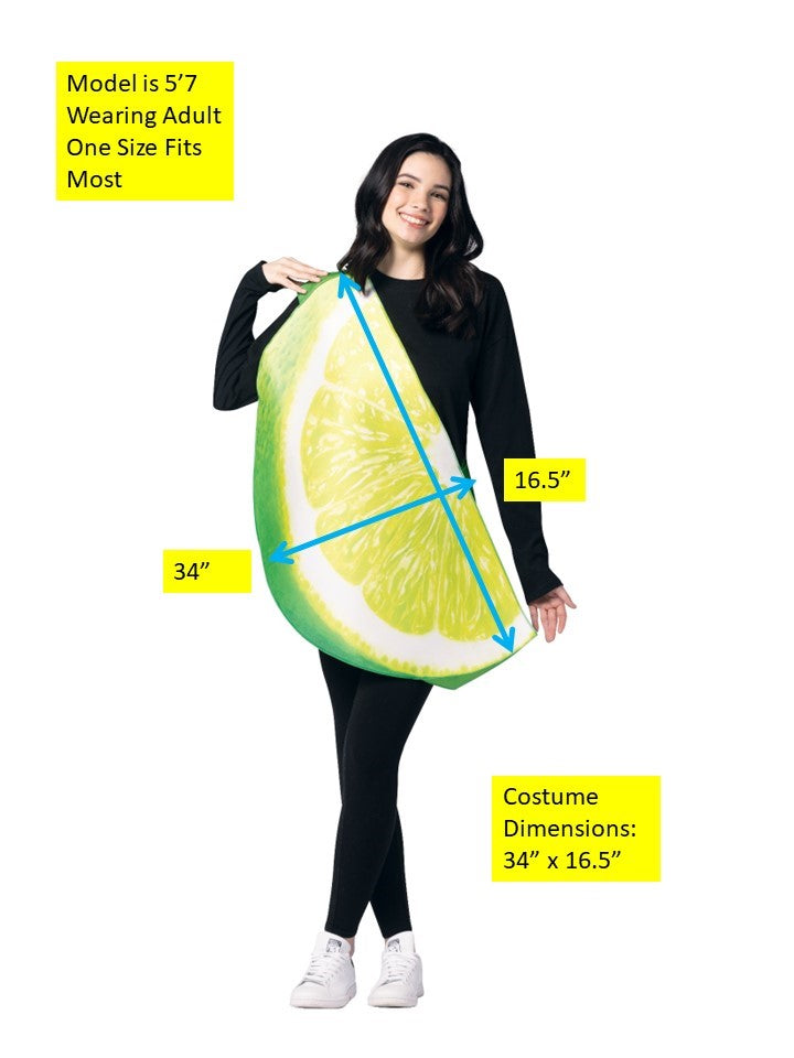 Ultimate Lime Slice Halloween Costume, Adult One Size