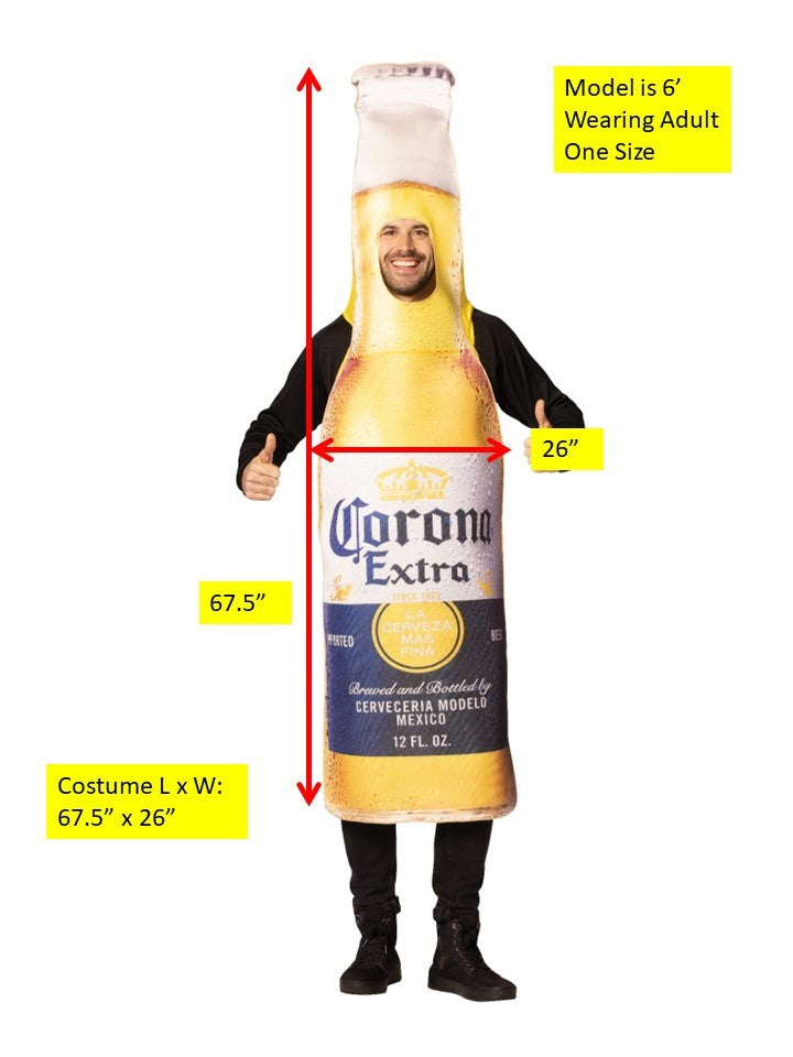 Corona Extra Beer Bottle & Ultimate Lime Slice Couples Halloween Costume