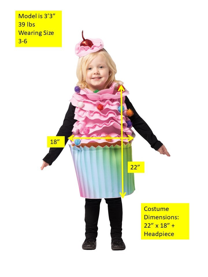 Ultimate Cupcake Kids Halloween Costume, Child Size 3-6