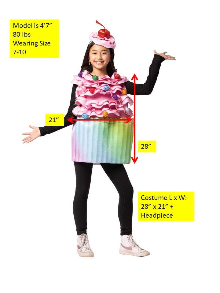 Ultimate Cupcake Kids Halloween Costume, Child Size 7-10