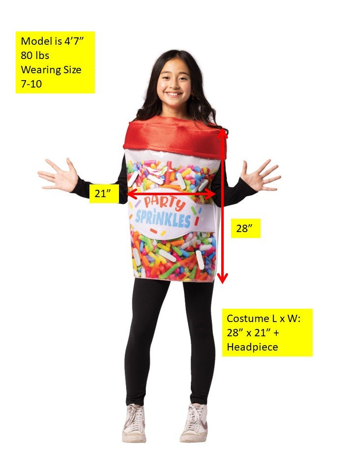 Party Sprinkles Halloween Costume, Child Size 7-10