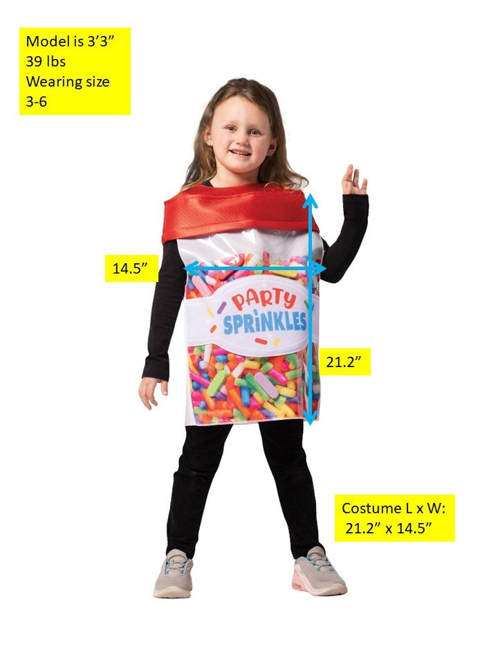Party Sprinkles Halloween Costume, Child Size 3-6