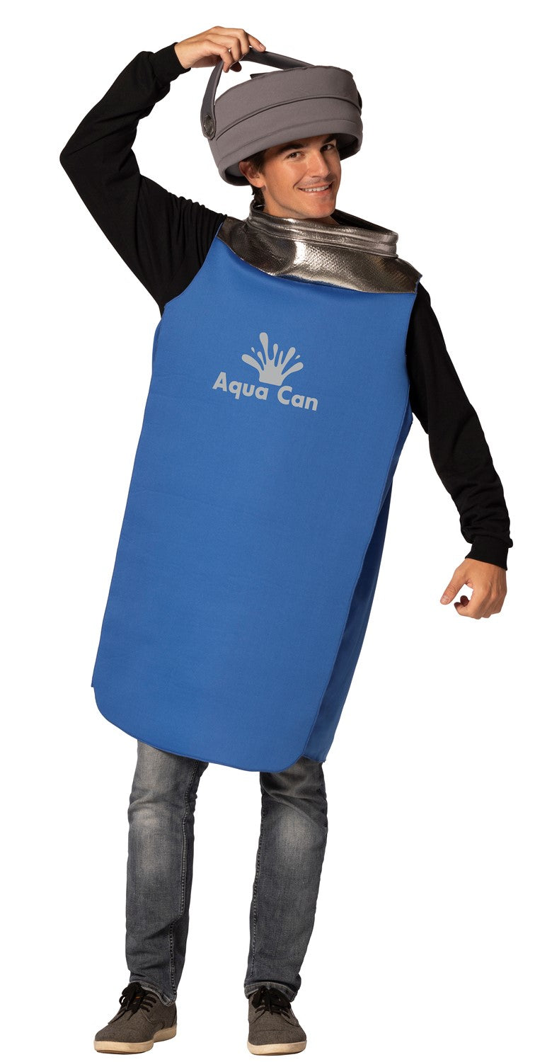 Aqua Can Water Bottle Halloween Costume, Adult One Size