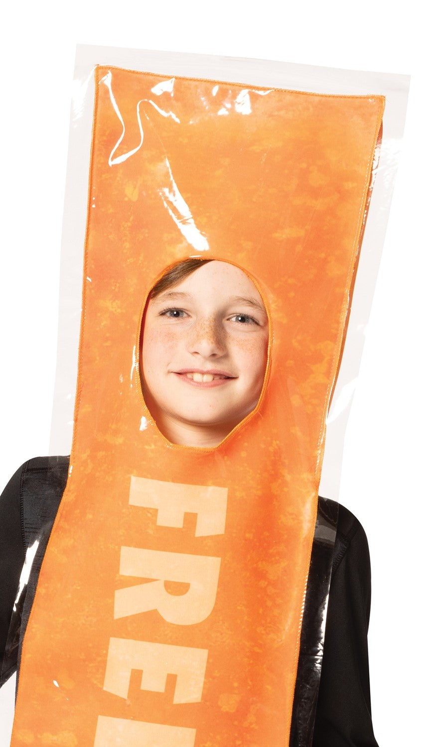 FREE-Z Orange Ice Pop Halloween Costume, Child Size 7-10