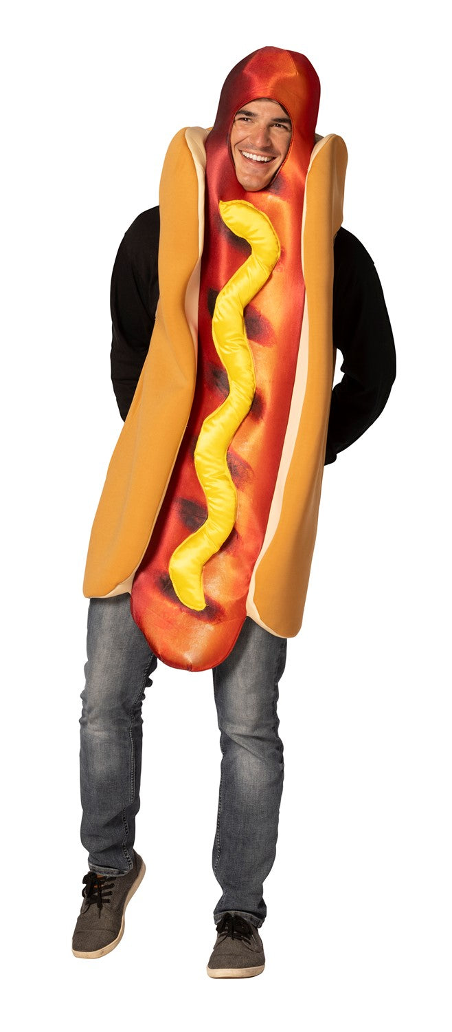 Hot Dog Grilled in Bun Ultimate Halloween Costume, Adult One Size