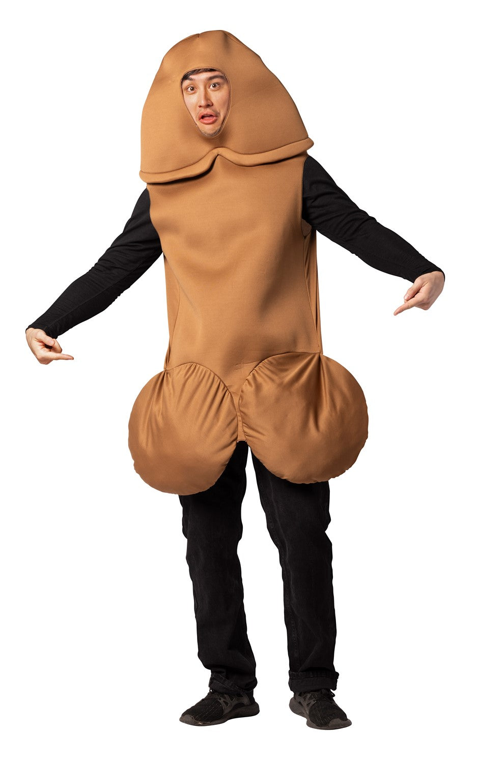 Penis Brown Halloween Costume, Adult One Size