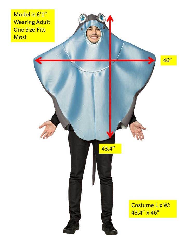 Stingray Costume, Adult One Size