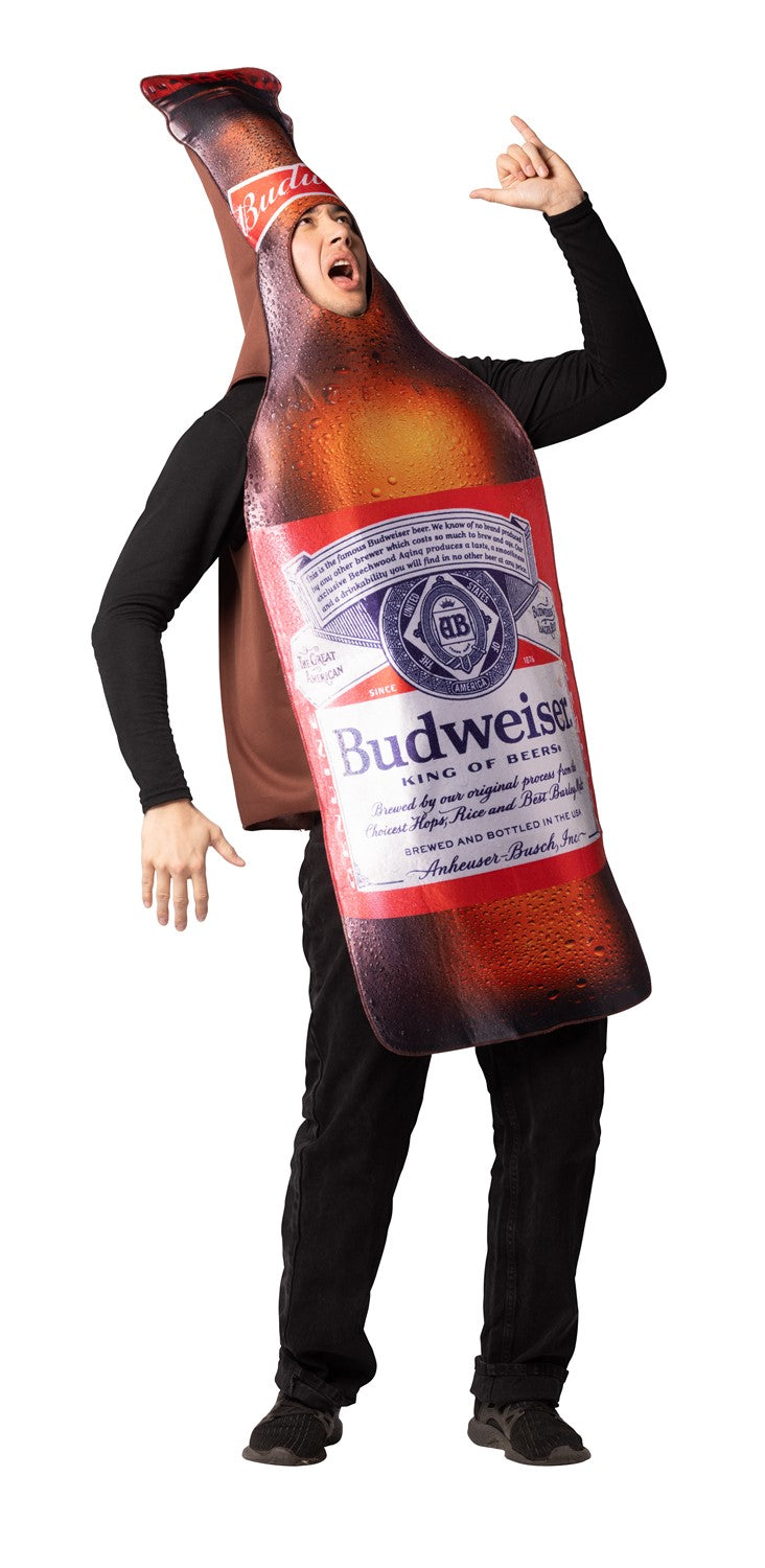 Anheuser-Busch Budweiser Beer Bottle Halloween Costume, Adult One Size