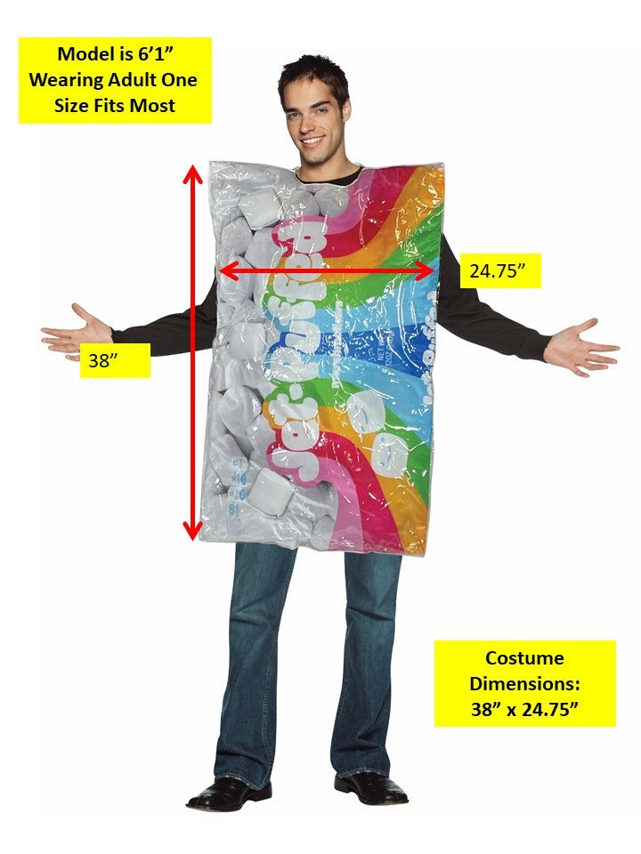 Kraft Jet-Puffed Marshmallows Costume, Adult One Size