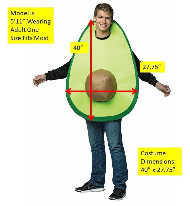 Toast & Avocado Couples Halloween Costume, Adult One Size