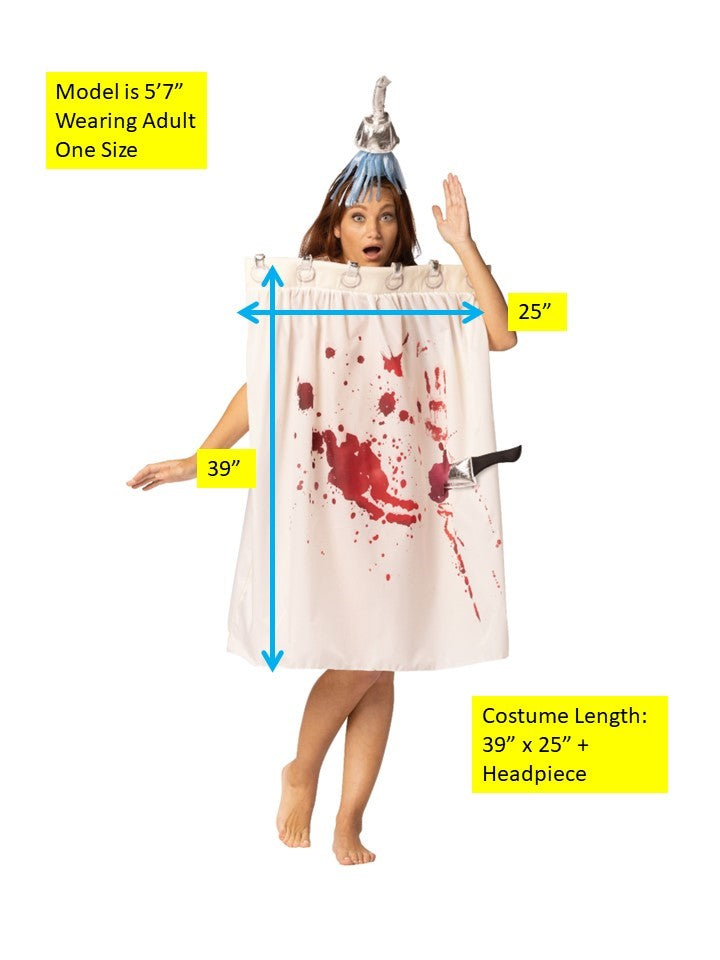 Shower Murder Scene Halloween Costume, Adult One Size