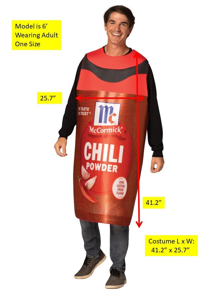 McCormick Chili Powder Spice Halloween Costume, Adult One Size