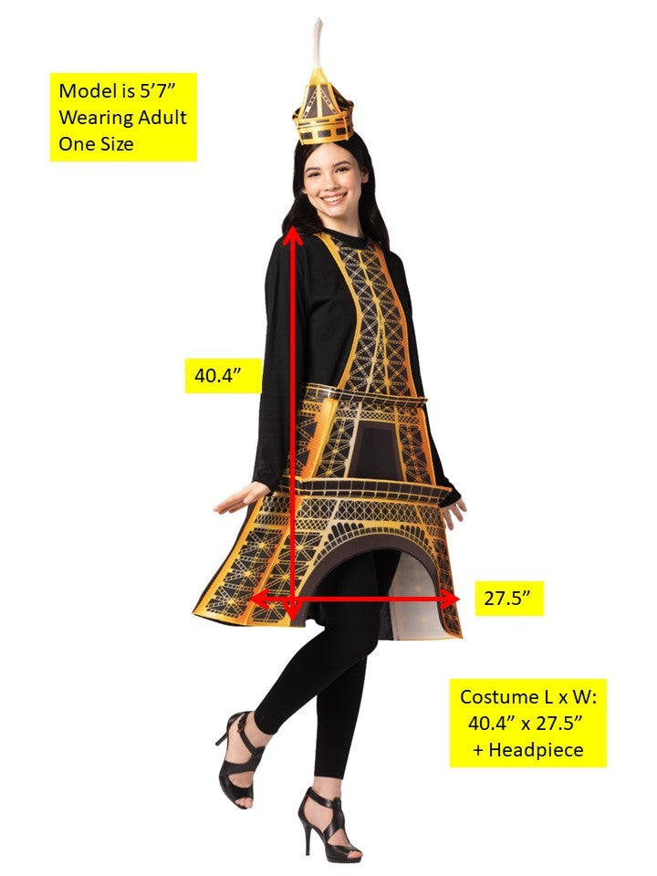 Eiffel Tower Halloween Costume, Adult One Size