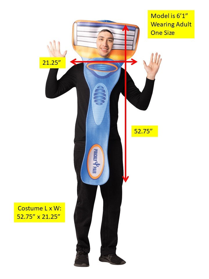 Blue Razor Halloween Costume, Adult One Size
