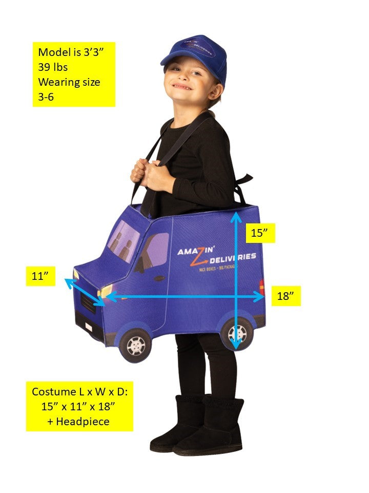 Truck Package Deliveries Amazin' Halloween Costume, Child Size 3-6