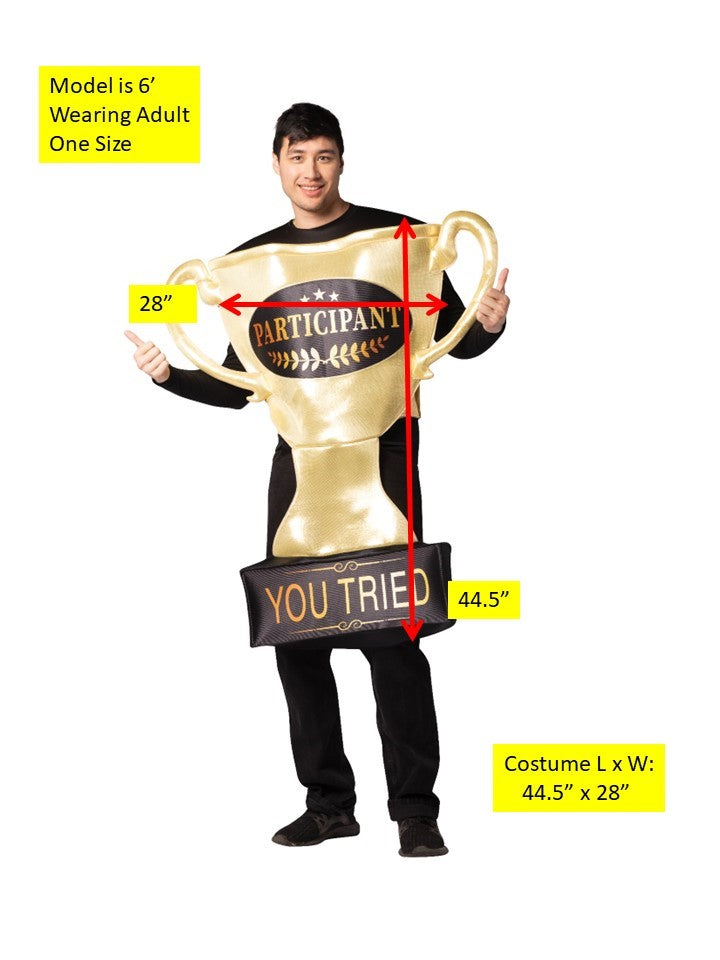 Participant Trophy Halloween Costume, Adult One Size