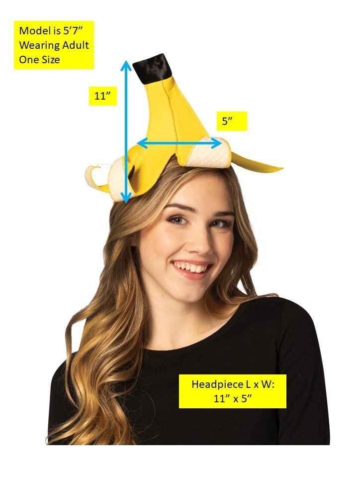 Banana Peel Headband, Adult One Size