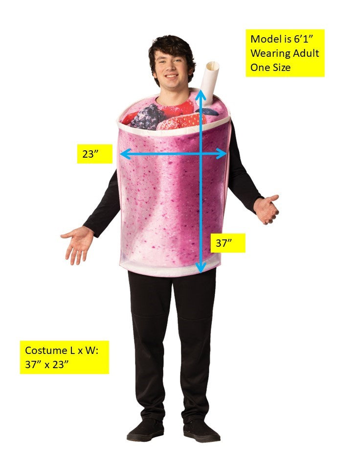 Fruit Smoothie Cup Halloween Costume, Adult One Size