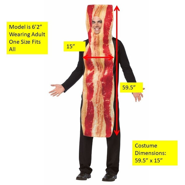 Bacon Strip Costume, Adult One Size