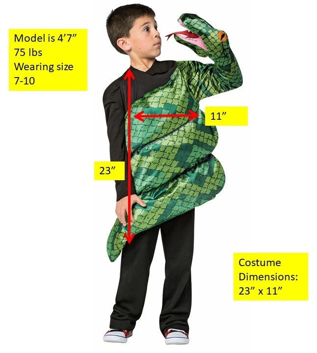 Anaconda Snake Costume, Child Size 7-10