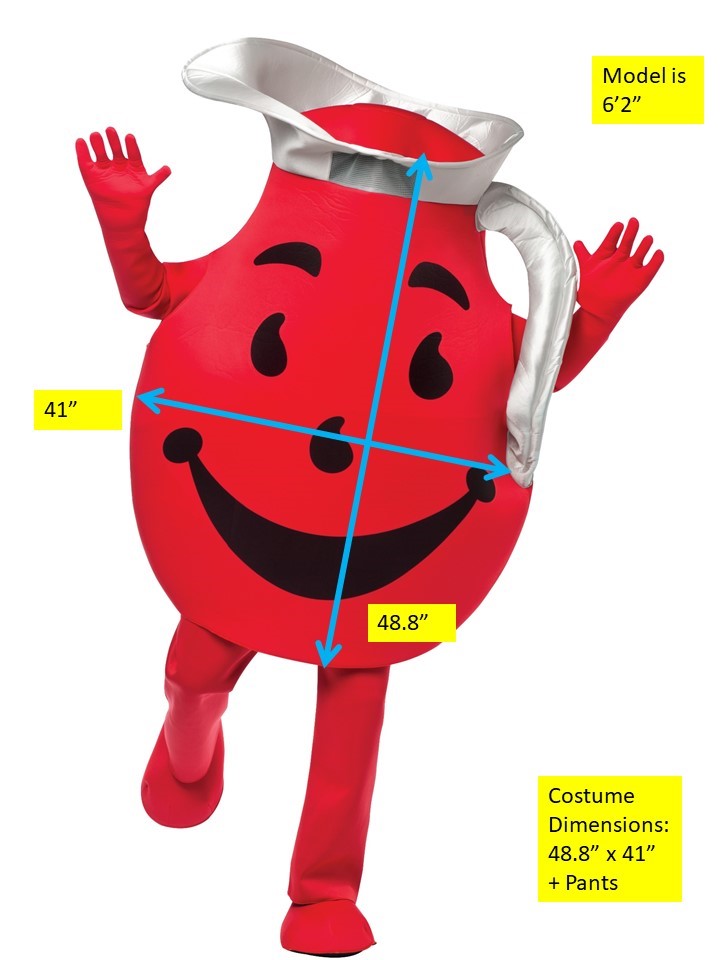 Kool Aid Deluxe Halloween Costume, Adult One Size