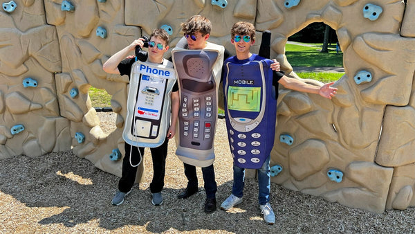 Retro Brick Cell Phone Halloween Costume, Adult One Size