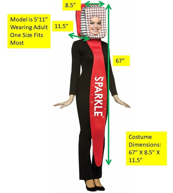 Tooth, Toothbrush and Toothpaste Halloween Group Costume, Adult One Size