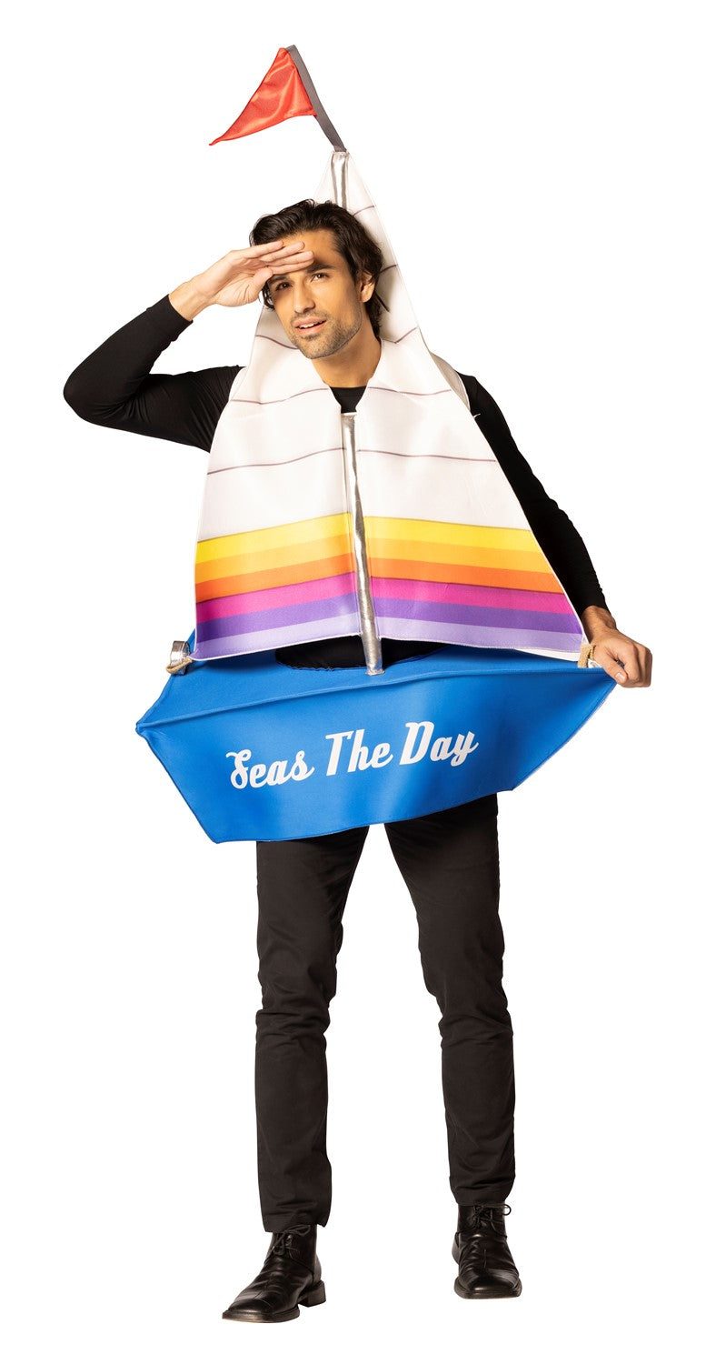 Sailboat Seas The Day Halloween Costume, Adult One Size