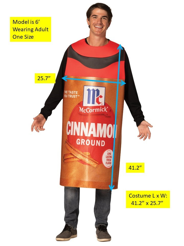 McCormick Cinnamon Spice Halloween Costume, Adult One Size