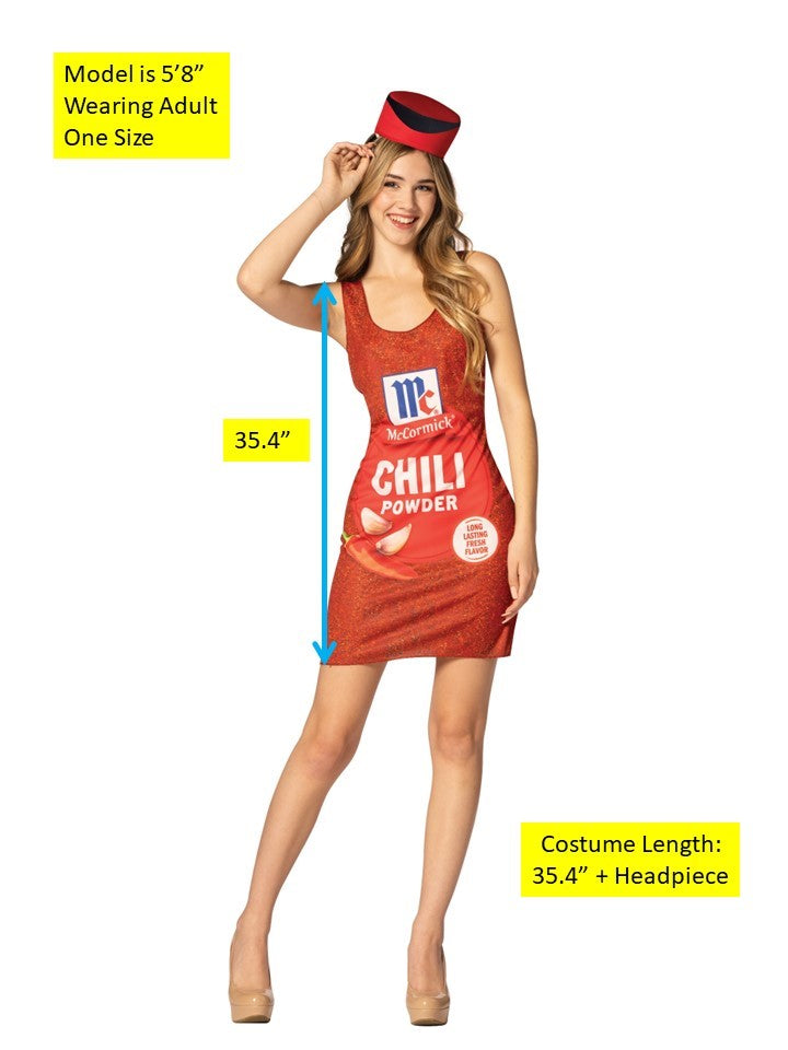 McCormick Chili Spice Dress Halloween Costume, Women's Size 2-8