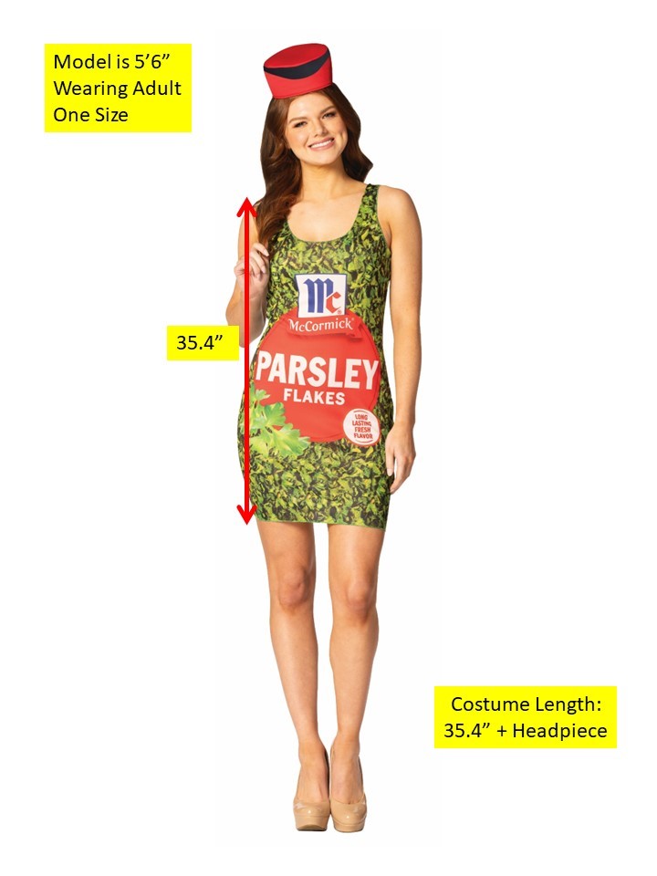 McCormick Parsley Flakes Spice Dress Costume, Women's Size 2-8
