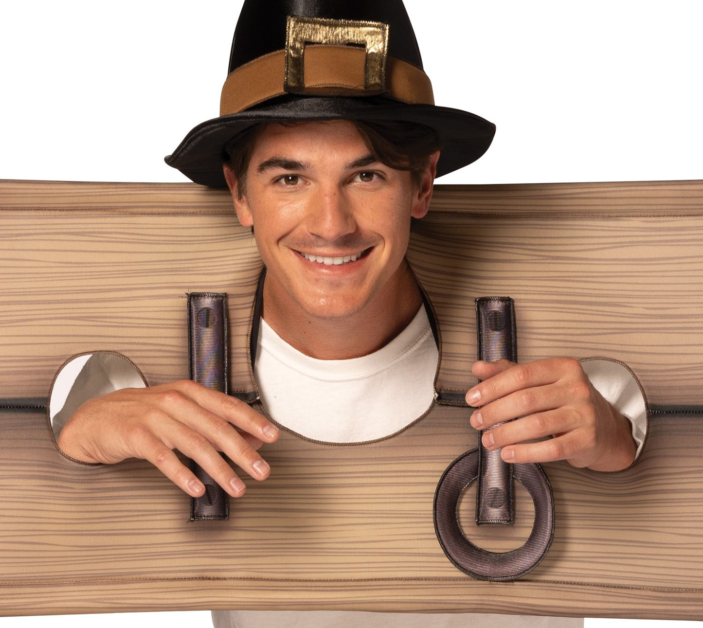 Pilgrim Stockade Halloween Costume, Adult One Size