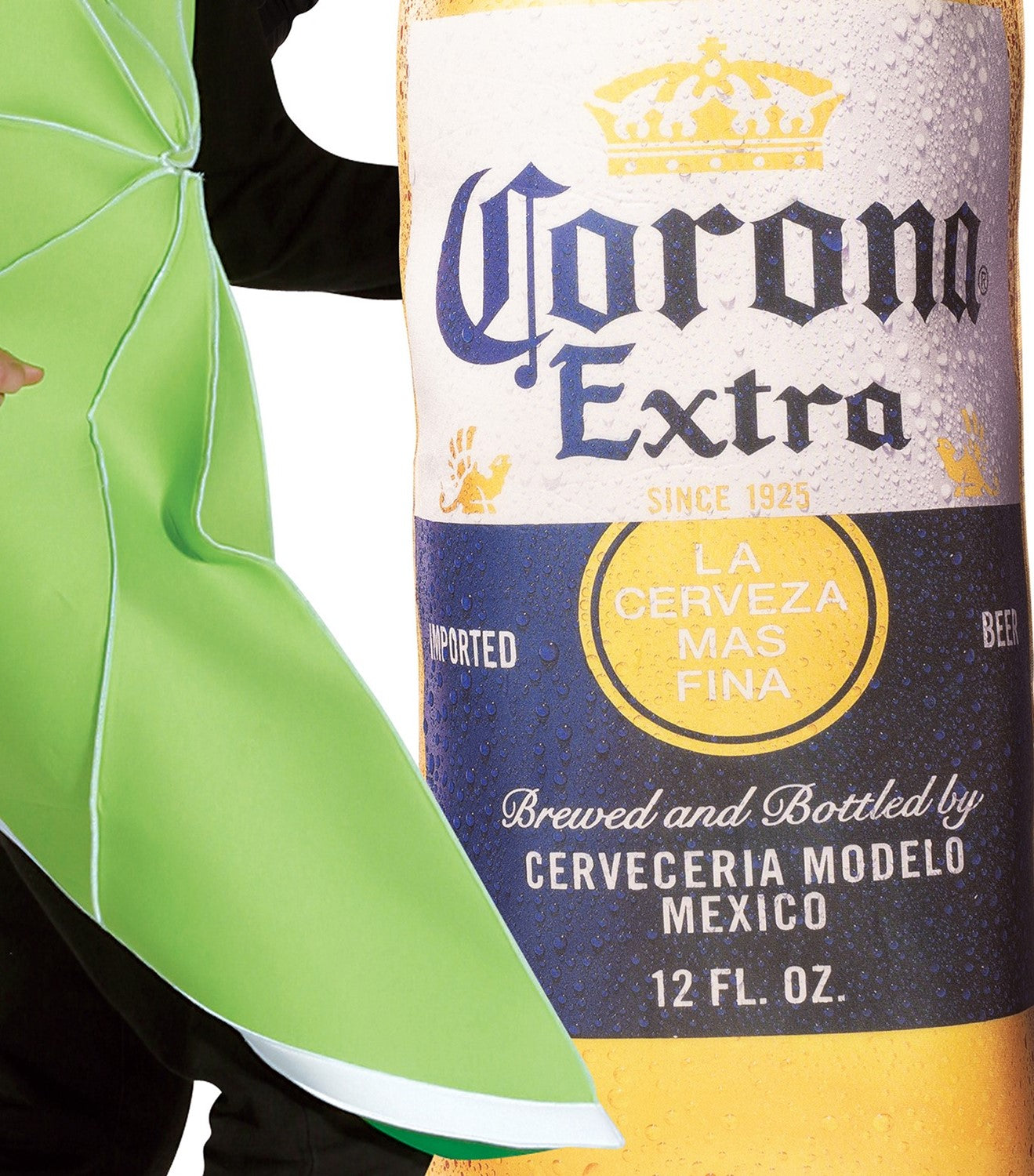 Corona Extra Bottle & Giant Lime Slice Couple Halloween Costume, Adult One Size