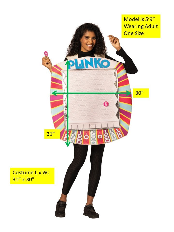 The Price is Right Plinko Game Halloween Costume, Adult One Size