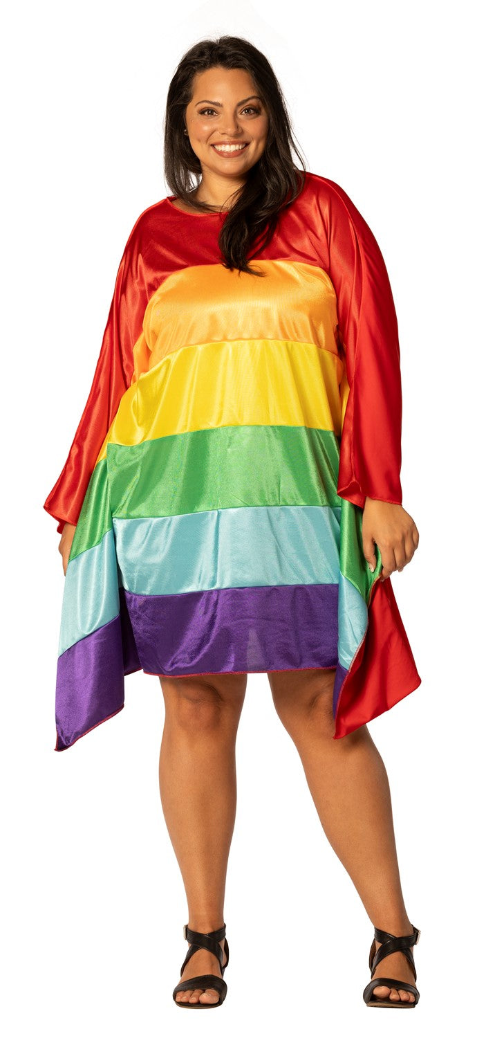 Rainbow Flag Pride Tunic Costume, Adult One Size