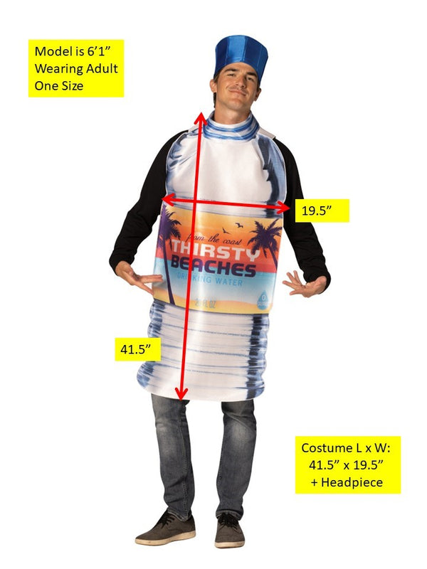 Plastic Water Bottle Halloween Costume, Adult One Size