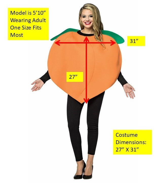 Eggplant & Peach Couple Halloween Costume, Adult One Size