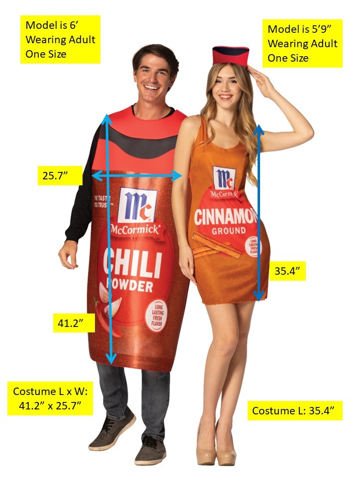 McCormick Chili Powder Tunic & Cinnamon Spice Tank Costume Dress Couple Costume