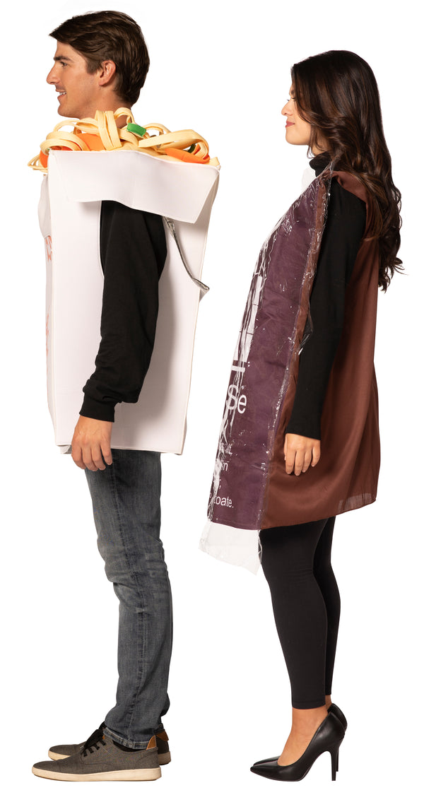 Chinese Food Takeout & Soy Sauce Couple Halloween Costume, Adult One Size