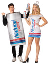 Natural Light Beer Can & Dress Couples Costume, Adult One Size & Women's Sizes M-L