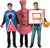 Basketball Hoop & Ball, Cornhole &  Woopie Cushion Group Costume, Adult One Size