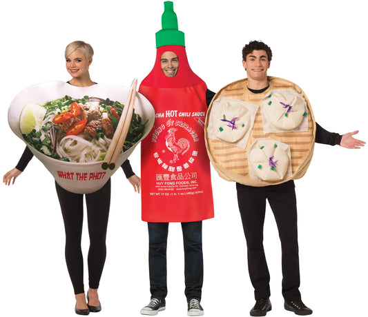 Pho Noodle Bowl, Steamed Buns & Sriracha Group Costume